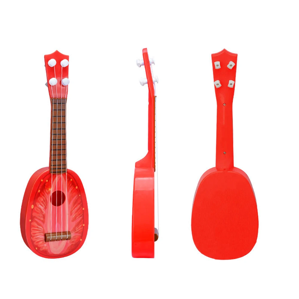 Strawberry 36cm box Гавайские гитары укулеле, 32 см, для детей, для обучения, 4 струны, Гавайские гитары, креативные милые мини-фрукты, могут играть на музыкальных инструментах, развивающие игрушки - Цвет: Strawberry 36cm box