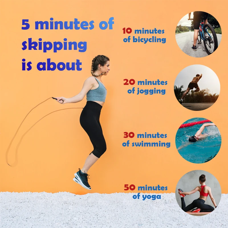 Скакалок прокатки Скакалка для занятия спортом дома MMA Бокс Фитнес скакалка