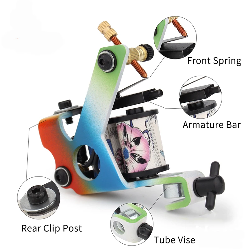 Набор для начинающих татуировок высокое качество 8 Катушек тату-пистолет машины