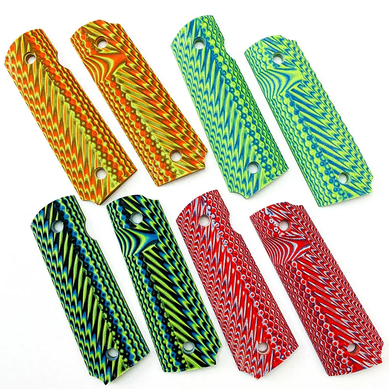 

2Pieces tactics pistol 1911 Grips Green G10 Grips custom Grips CNC Material 1911 accessories