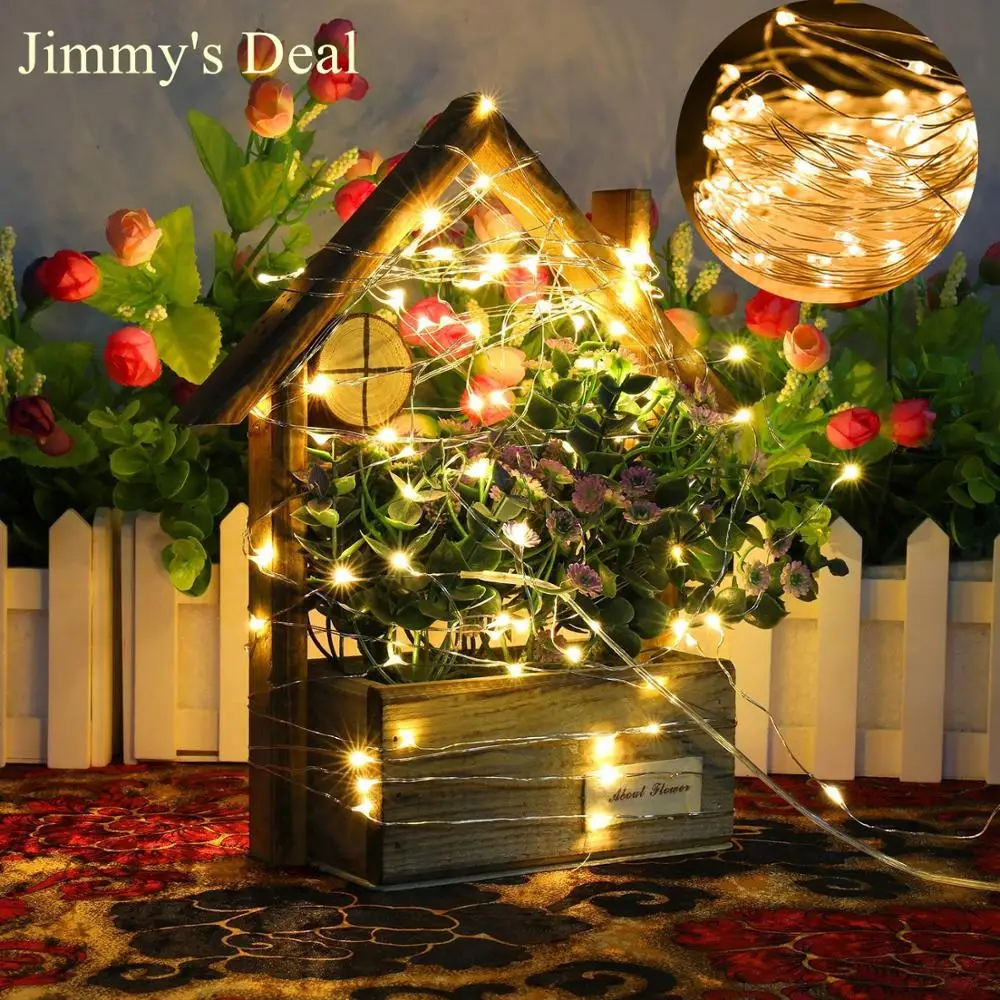 СВЕТОДИОДНАЯ Гирлянда jдилер 2 м/5 м/10 м/20 м гирлянда с аккумулятором Сказочная