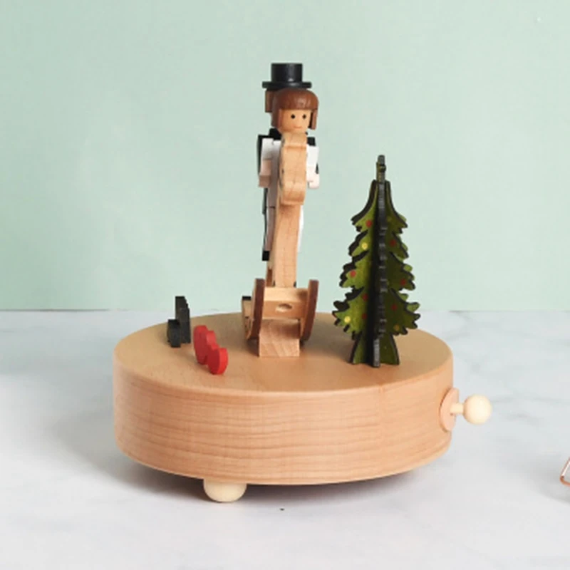 Танабата сказка Музыкальная шкатулка качалка в виде лошади деревянные поделки