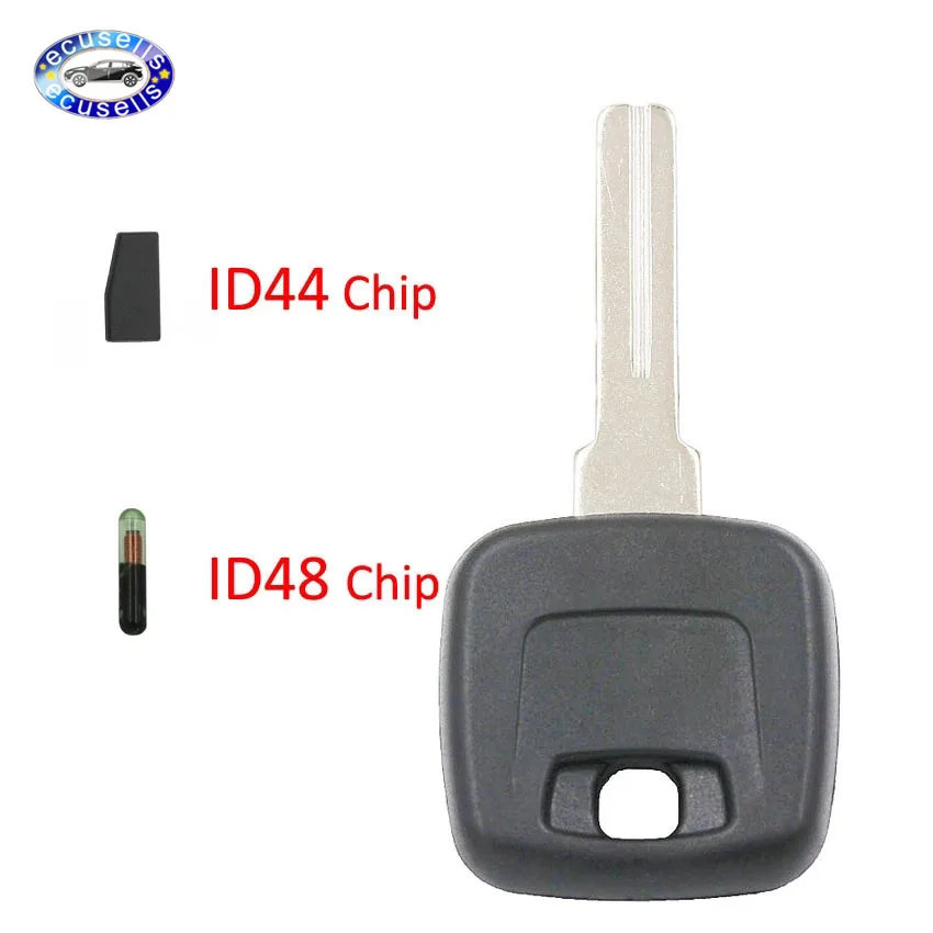 Необработанное лезвие с транспондером ID48 стеклянный чип ключ зажигания пустая