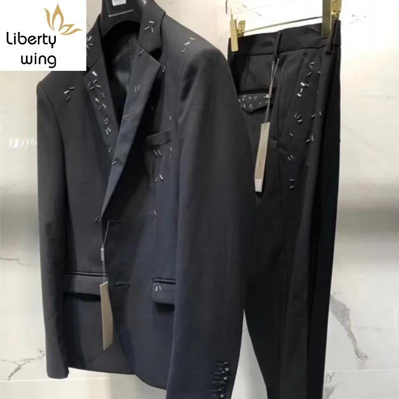 Модный осенне зимний итальянский новейший дизайн приталенный деловой