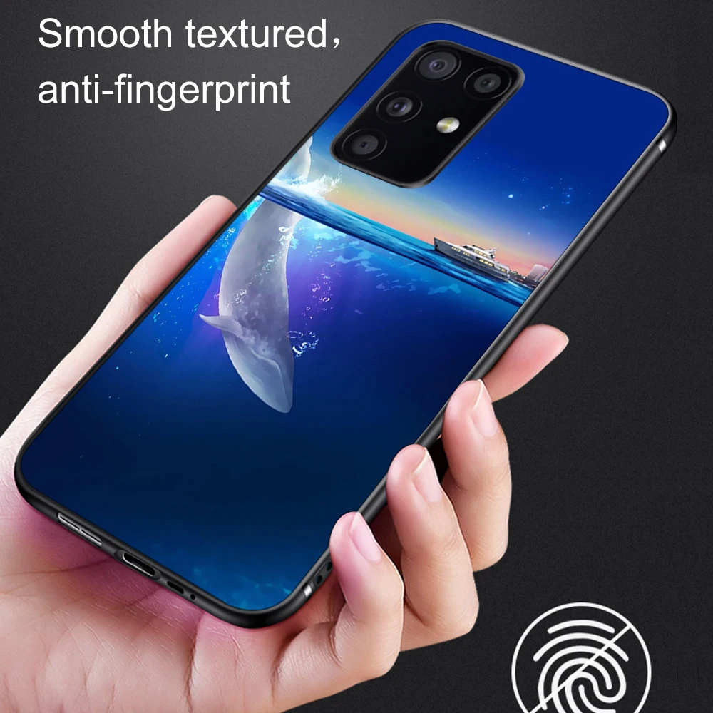 

Cat Whale Case For Samsung Galaxy S21 A51 S20 S10 S9 S8 Plus Ultra S10e A50 A71 A70 A20 A21S NOTE 20 10 9 8 Plus Soft TPU Fundas