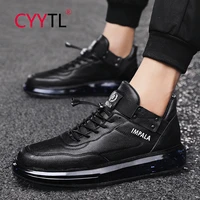 cyytl new fashion mens non slip waterproof wear resisting anti smash work leather shoes high quality flats chaussures hommes