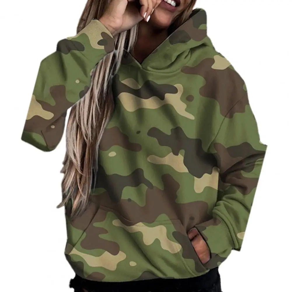 

Women Hoodie Sweatshirts Lady Hoodie Camouflage Hooded Sweatshirt Thermal Fashion Autumn Hoodie Camouflage Autumn Women Hoodie