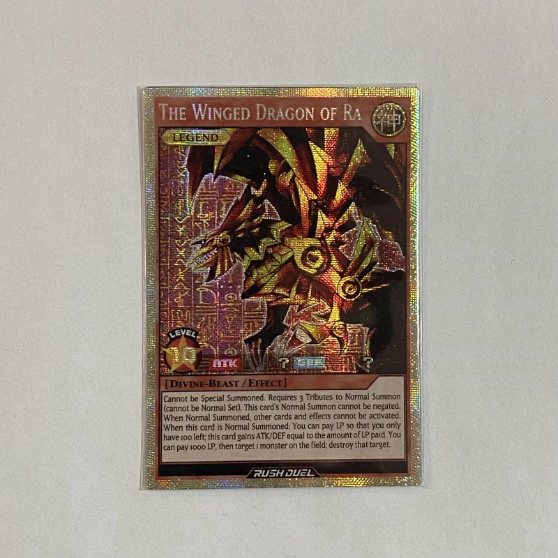 

Yu-Gi-Oh DIY The Winged Dragon RD Comic Three Fantasy Gods Cartoon Style Toy Hobby Game Collection Card (Non-original) Gift