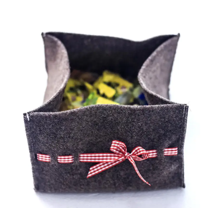 2 шт. Рождественская войлочная крышка бутылки вина мешок конфеты снек яблоко