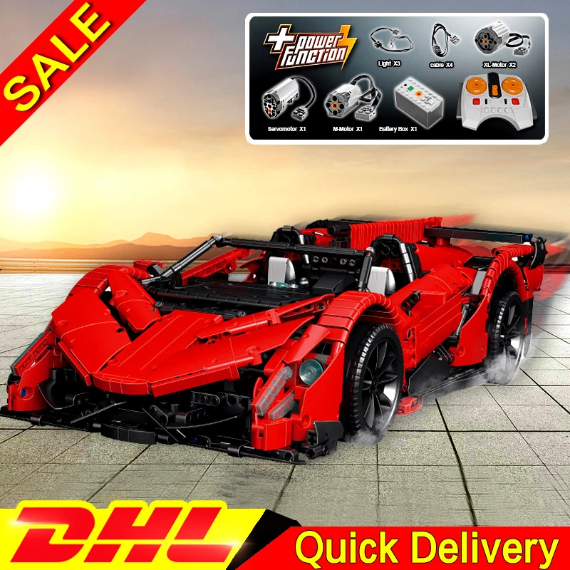 LP 20091 LamborghiniES Veneno Roadster Совместимость leleing MOC 10559 строительные блоки кирпичи