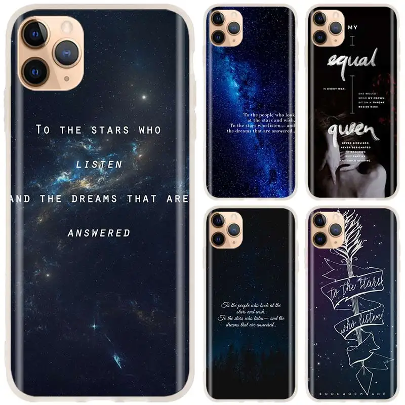 Чехол для iPhone 12 11 Pro X XR XS Max 8 7 6s 6 Plus Обложка с 5 звеньями 2020 A Корт тумана и фурии Сара