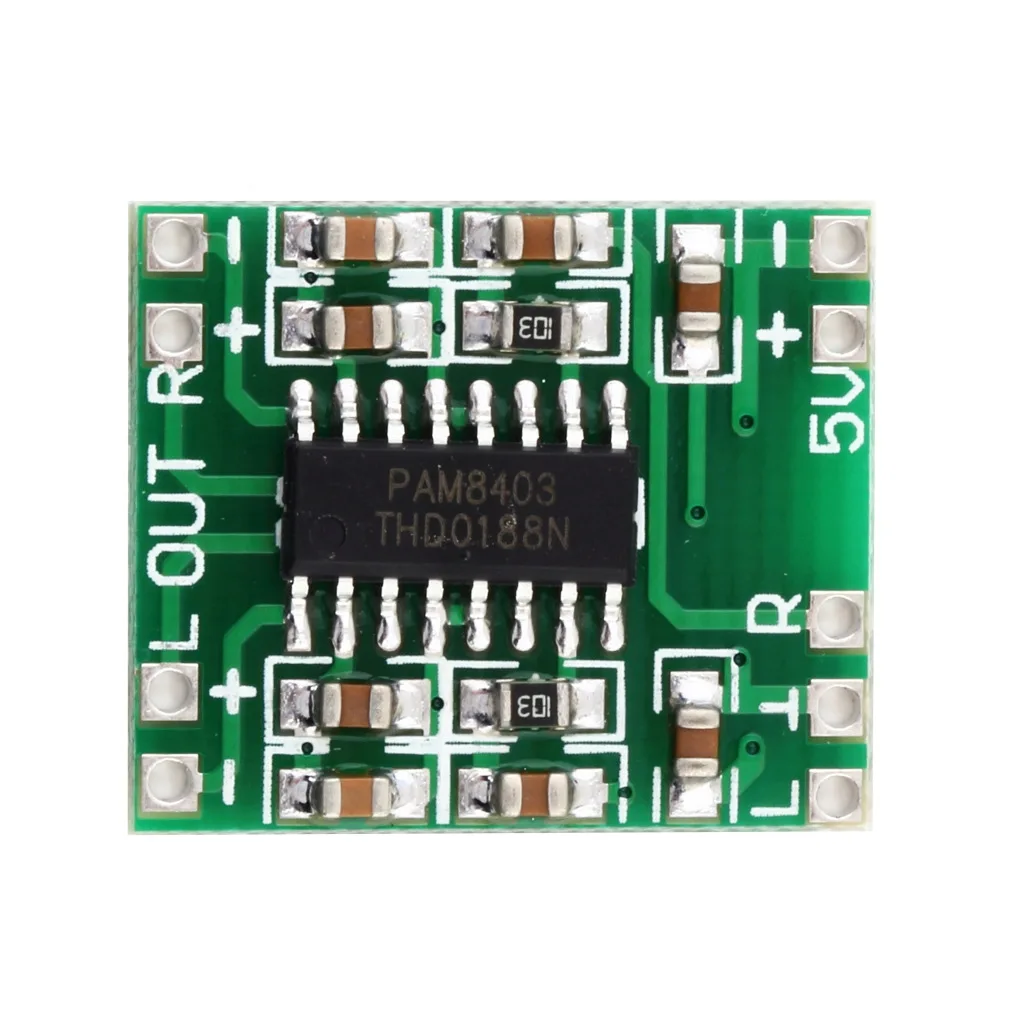 Green PAM8403 Super Mini цифровой усилитель Плата усилителя мощности эффективная новая 2*3