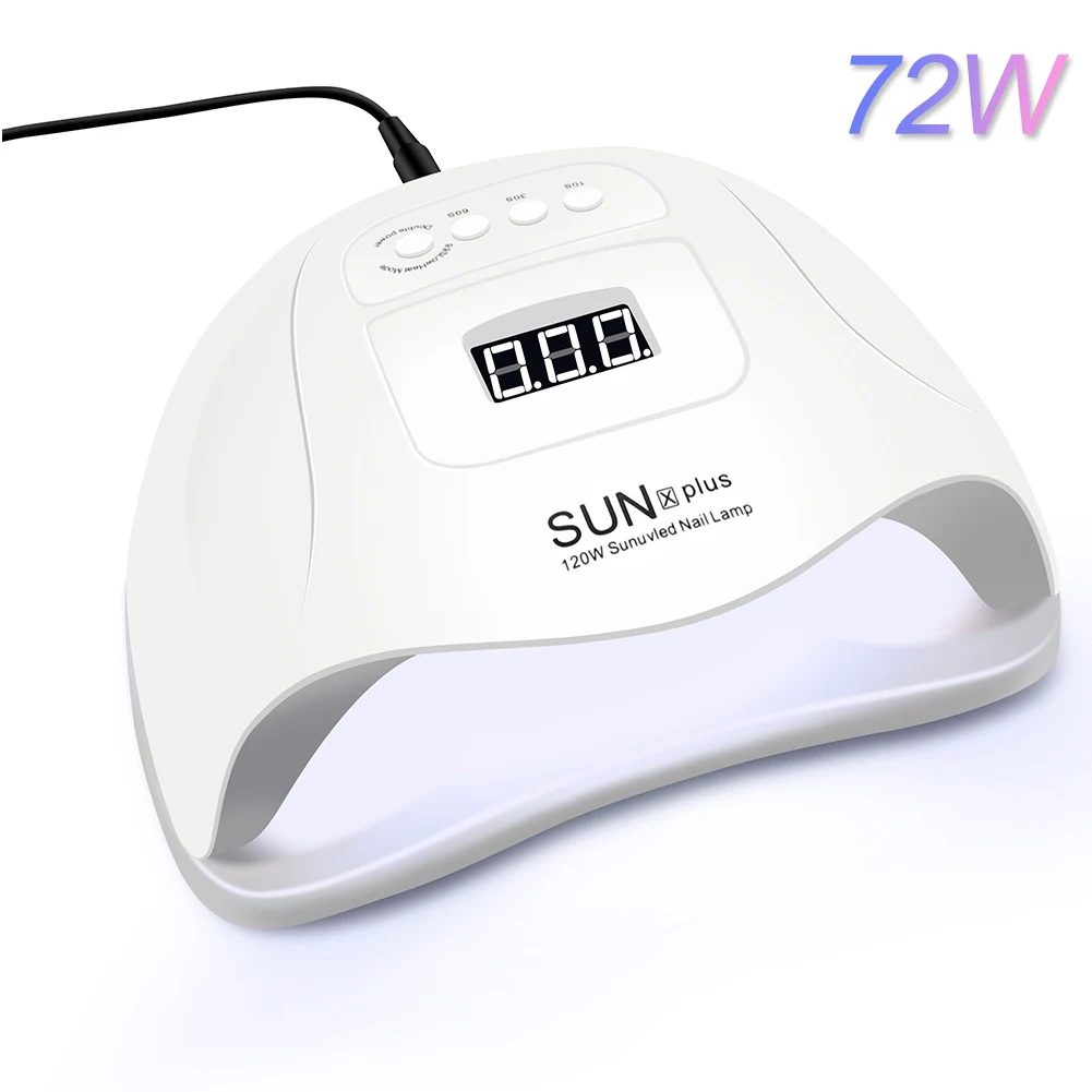 SUNX PLUS 80 Вт/72 Вт SUNX5 Max УФ-светодиодный светильник для ногтей, сушилка, ледяная лампа для маникюра, гелевая лампа для ногтей, лампа для сушки гель-лака - Цвет: SUNX PLUS
