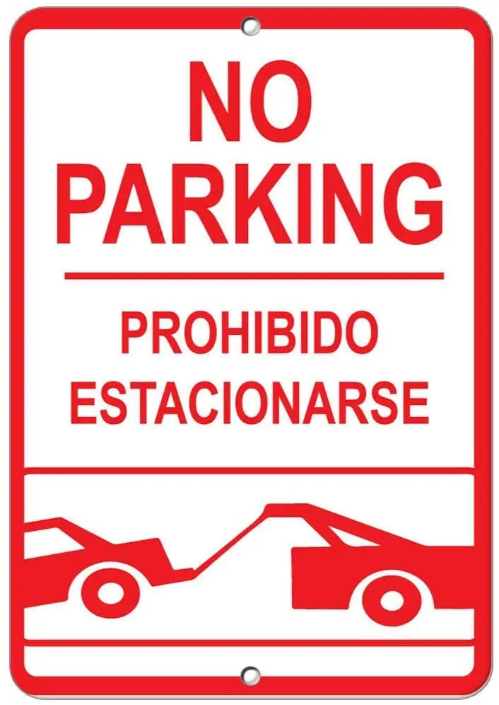 

Нет парковки запрещено 2 плаката парковки Забавный художественный Декор винтажный алюминиевый Ретро металлический жестяной знак декорати...