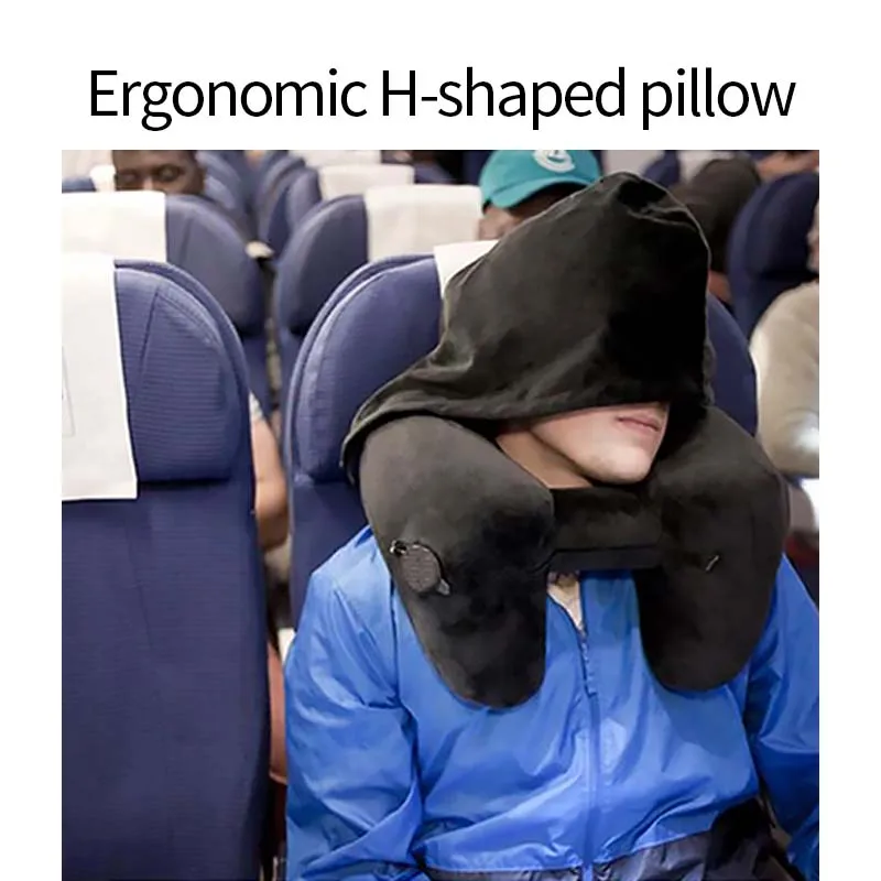 Надувные подушки U образной формы для путешествий портативная подушка шеи