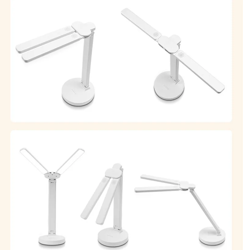 Double Lamp High Brightness LED Table Touch Dimming Foldable Desk Work and Study Eye Protection Studing Lights | Освещение