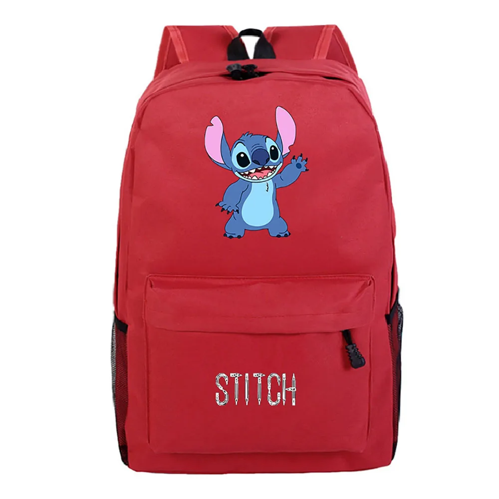 Disney 2021 New Interstellar Baby Happy Expression Stitch Print Cartoon Pattern Wild Backpack Creative Travel Student School Bag