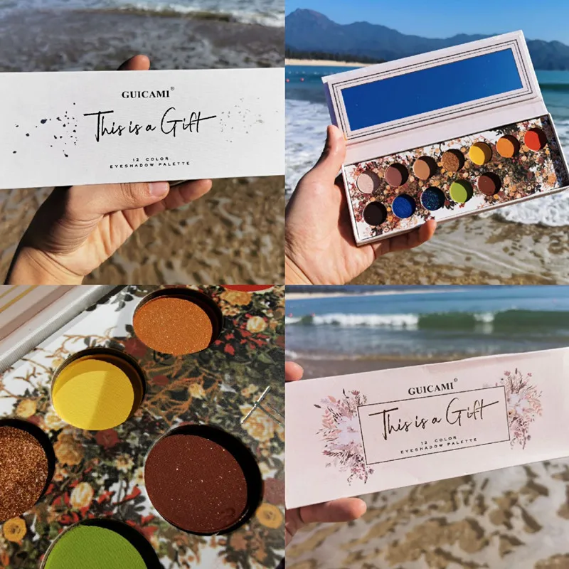 2019 горячая Распродажа элегантные 12 цветов блестящие тени для век палитра макияж