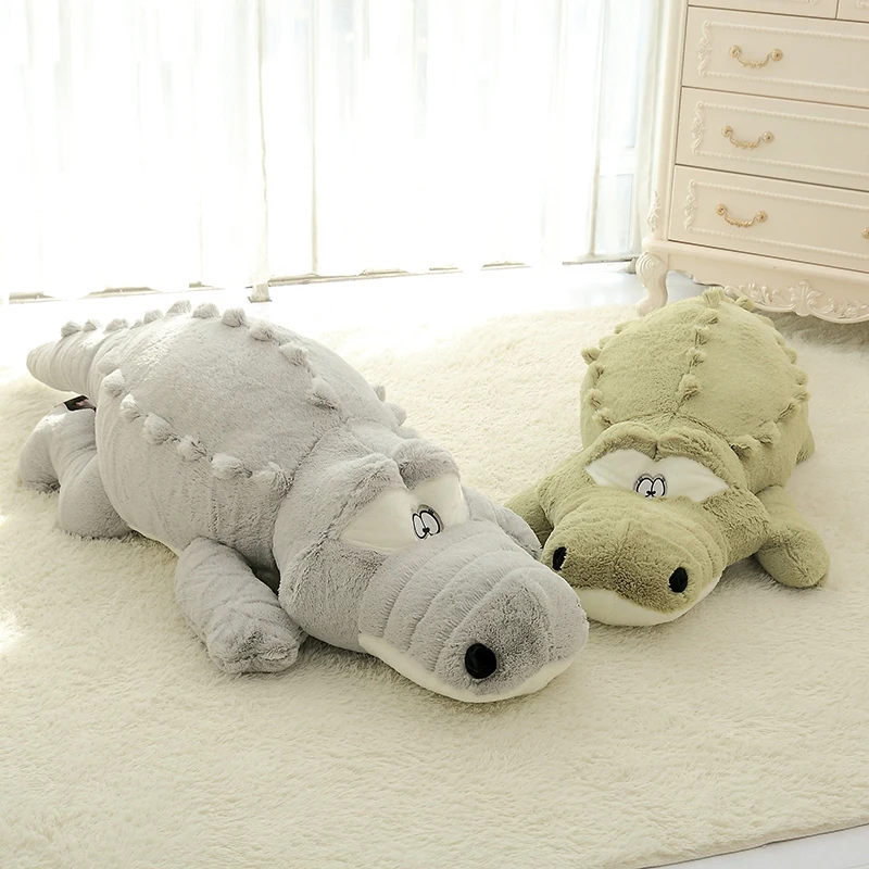 1pc 60-140cm Big Size Simulation Crocodile Plush Toys Stuffed Animals Soft Cushion Pillow Kids Girls Xmas gifts | Игрушки и хобби