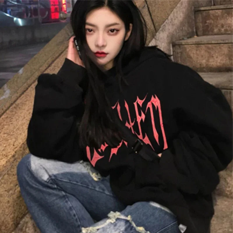 Стильный свитер с капюшоном женское свободное тонкое пальто весна и осень 2021 |