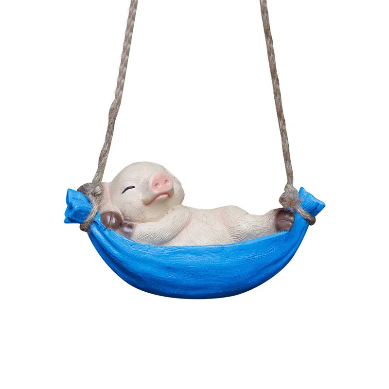 

Nordic Tree Swing Pendant Simulation Resin Animal Sculpture Decoration Yard Garden Gardening Home Decor Ornaments
