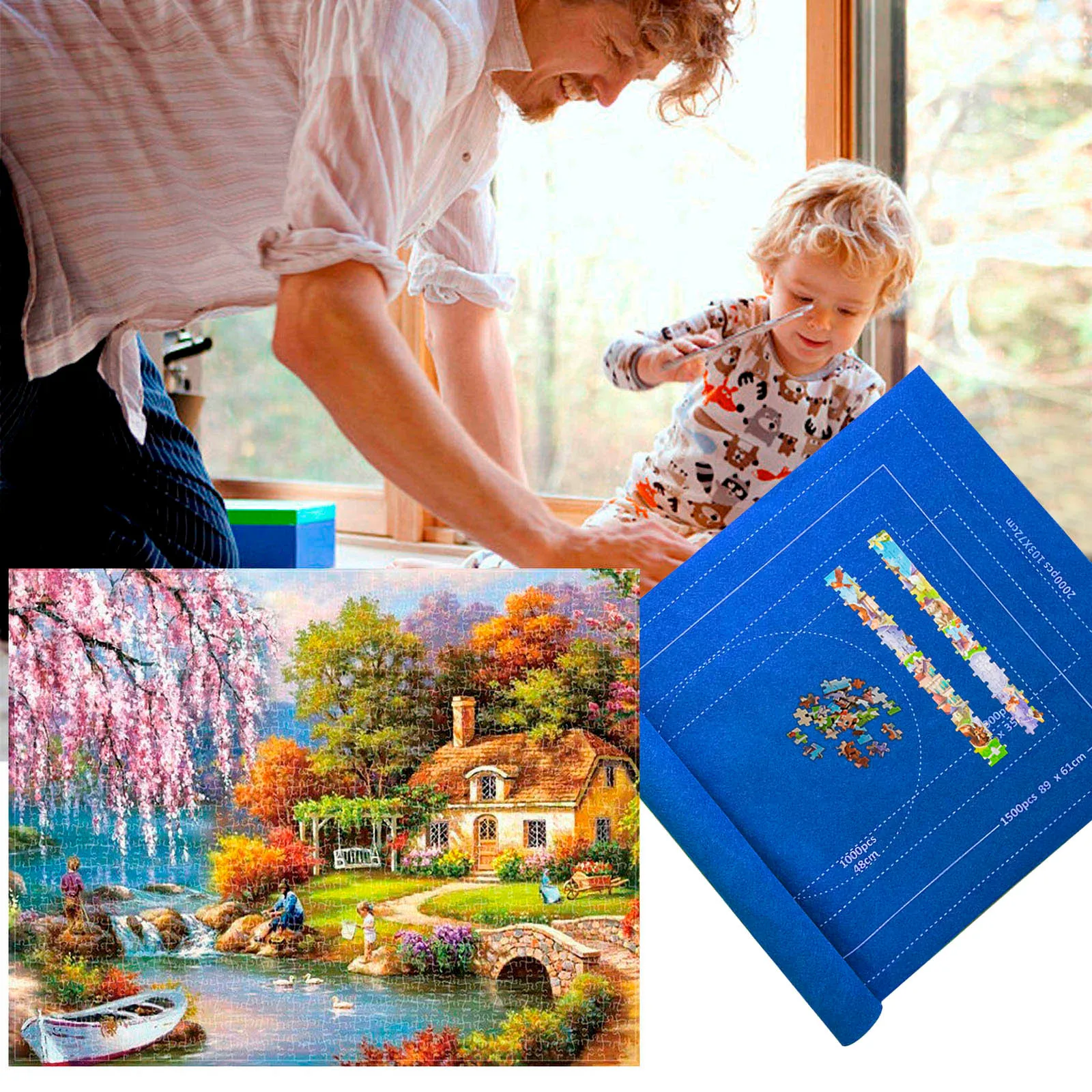 

Puzzle Roll Storage Mat With Drawstring Storage Bag Use Up To 2000pc Of Puzzles Of Puzzlesplaques Signs For Hotting