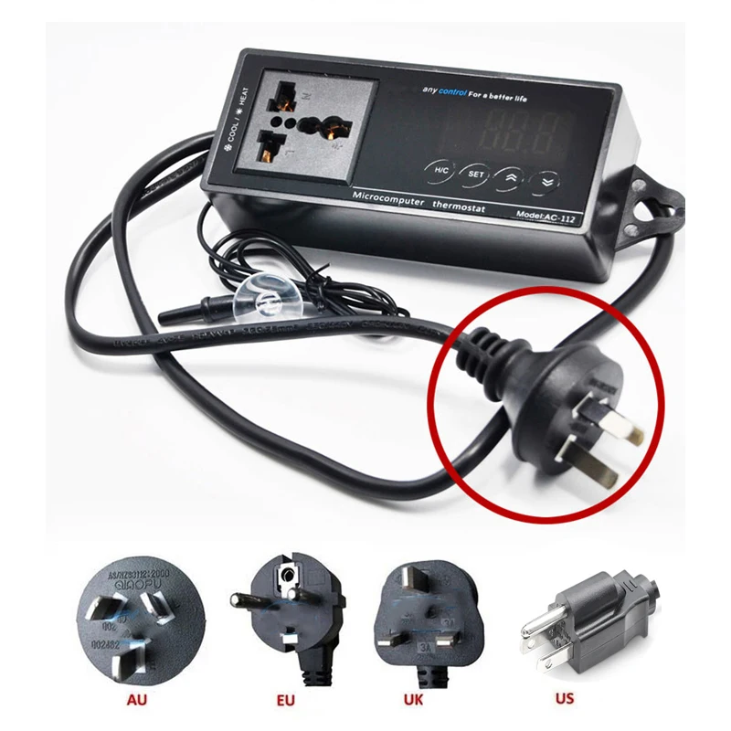 Универсальный термостат с цифровым дисплеем регулятор температуры для