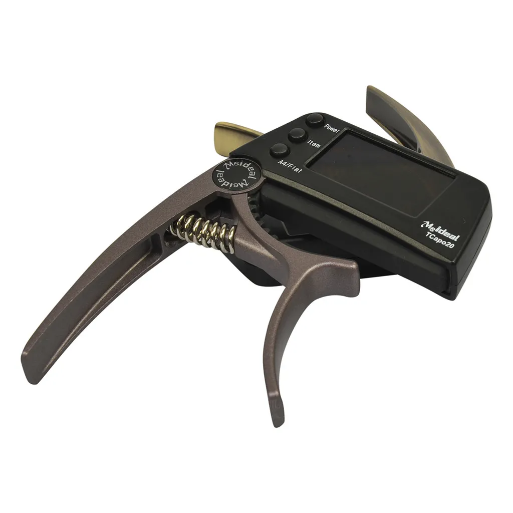 Многоцелевого использования TCapo20 гитарный Капо тюнер с большой ЖК дисплей