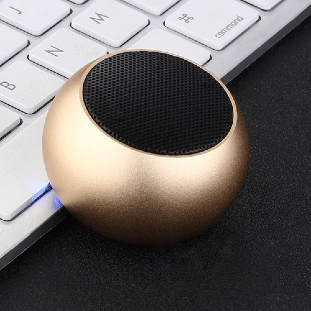 Мини портативный металлический TWS музыкальный плеер с Bluetooth однотонный громкий