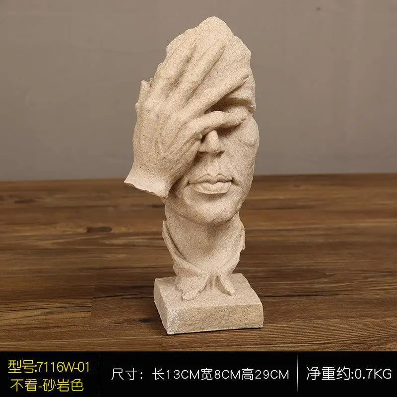 

Character creative resin ornaments Living room cabinets home soft decoration model