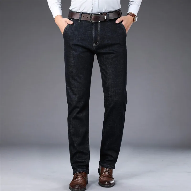 2019 осень зима новые черные синие джинсы мужские Корейская версия обтягивающие