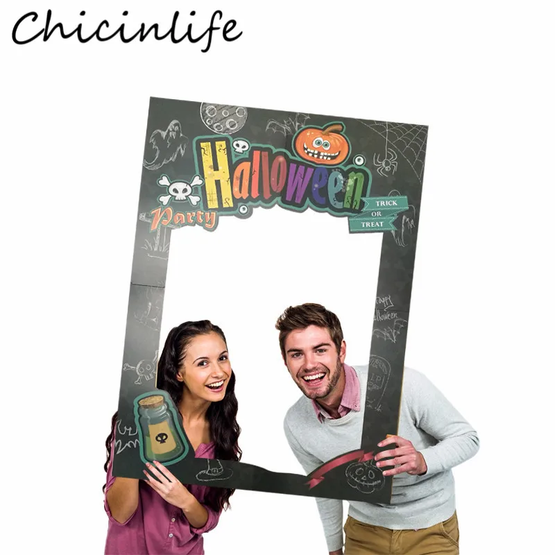 Chicinlife 1 шт. Хэллоуин фотокамера рамка реквизит с тыквой фокус или удовольствие