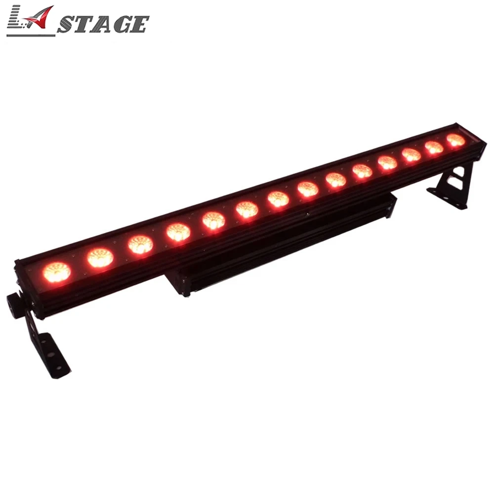 Бесплатная доставка двухслойный светодиодный настенный светильник RGB DMX 14x30 Вт