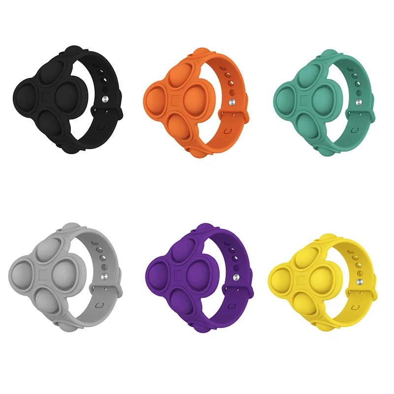 

Детский пионерский браслет для выдавливания грызунов, пузырьковый музыкальный декомпрессионный силиконовый браслет для пальцев, игрушка