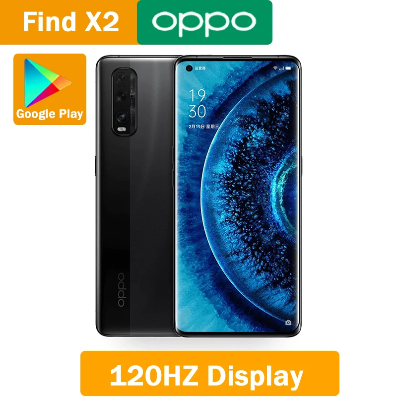 Oppo Find X2 5G мобильный телефон Snapdragon 865 Android 10 0 6 7 &quotOLED 120 Гц 3168X1440 8 Гб RAM 256 ГБ ROM 48.0MP 65W