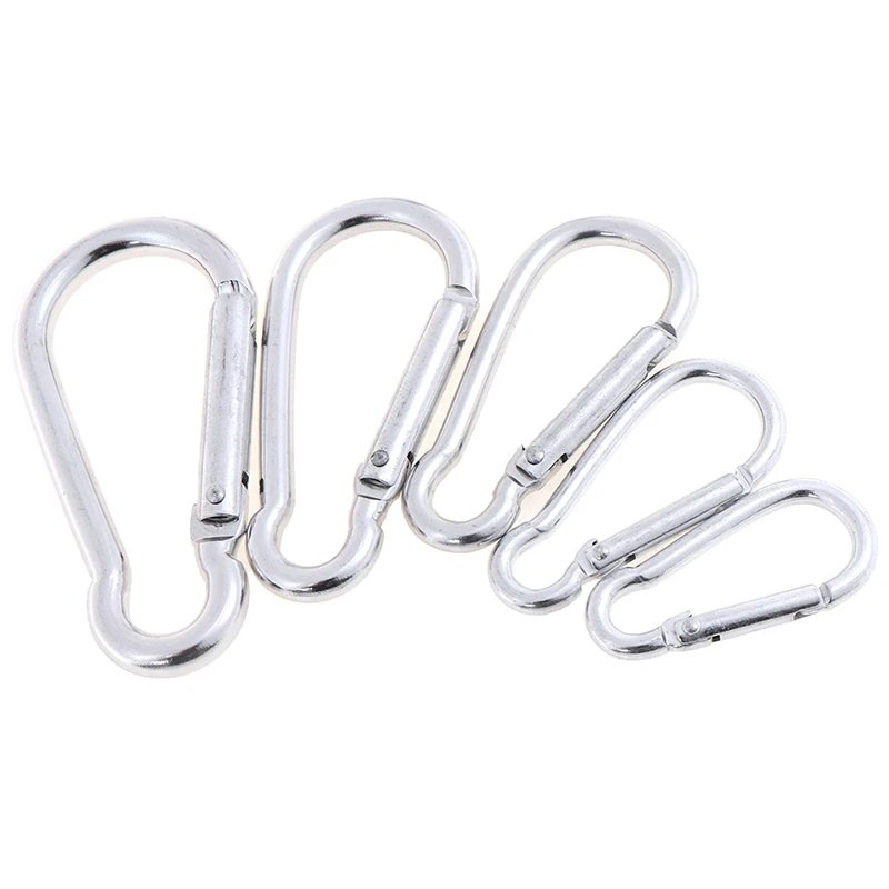 5 шт. карабин для ключей пружинная защелка Быстроразъемное кольцо Карабин Для