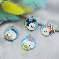 10pcs cartoon character boy metal charms couples together enamel charms pendants fit bracelet earring jewelry diy accessory