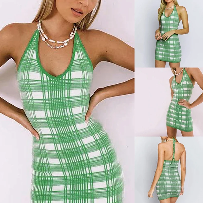 

Women's Fashion New Sexy Bag Hip Print Slim Short Skirt Green