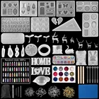 Набор силиконовых форм для литья из эпоксидной смолы, 19 видов, Наборы инструментов для литья под УФ-излучением, формы для литья из смолы, для самостоятельного изготовления ювелирных изделий подвесок