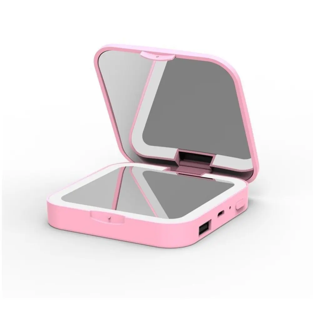 

Портативное трехв-1 складное мини-зеркало для туалетного столика с функцией зарядки