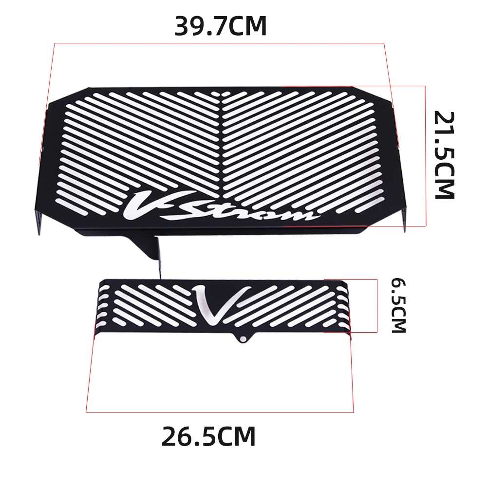 

For Suzuki V-STROM 650 VSTROM DL 650 DL650 2004-2008 2009 2010 Motorcycle Radiator Grille Guard Grill Protective Cover Protector