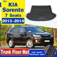 car trunk mat tray boot liner floor cargo carpet mud protection pad non slip accessories for kia sorento 7 seat 2013 2014
