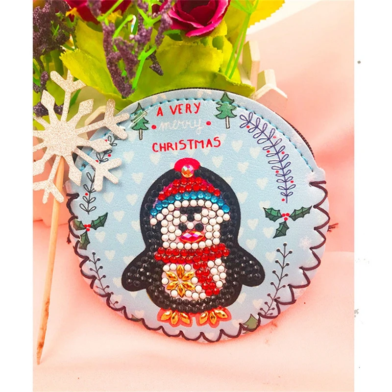 Рождественский набор для гаража 2 шт. DIY игрушечный кошелек 5D алмазная картина