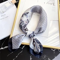 design print women scarf shawl wrap foulard female bandana square neck scarves hairband handkerchief 2021 new