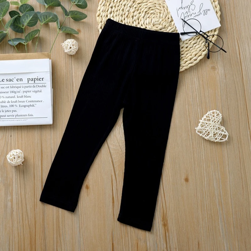 Детские леггинсы брюки осенние модные хлопковые детские длинные штаны для