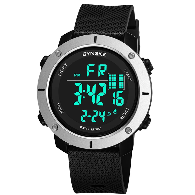 

Army Green Men Sport Watch New Fashion Big Dial High Quality Waterproof Swim Digital Wristwatches For Men Luxury Military Clock