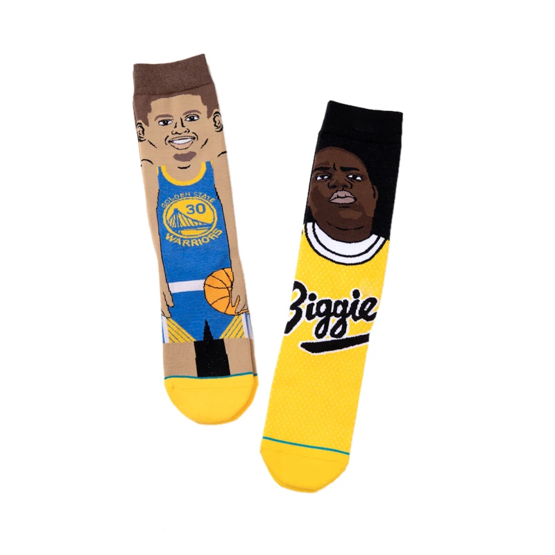 Мужские Модные Спортивные Носки с рисунком из мультфильма Новые забавные