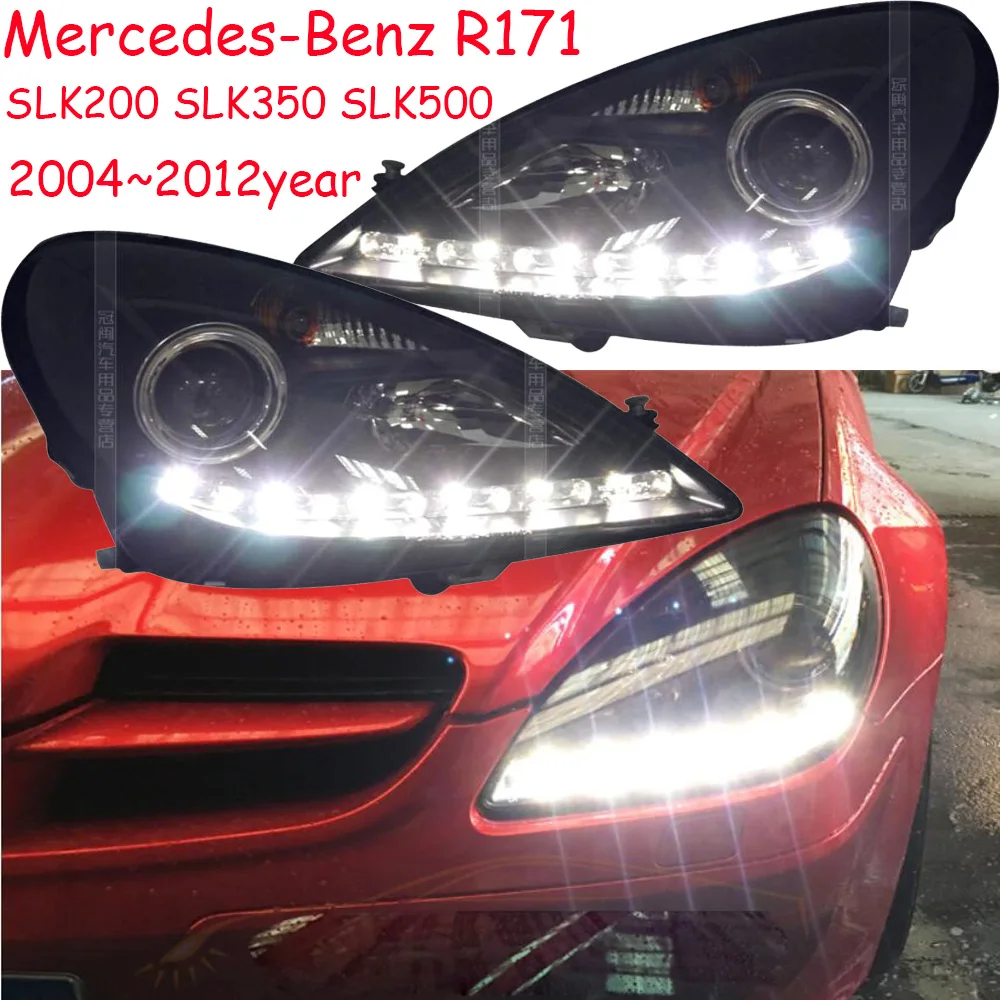 Видео 2 шт. 2004 ~ 2012 автомобиля bupmer головной светильник для Mercedes Benz R171 тумана SLK200 SLK350