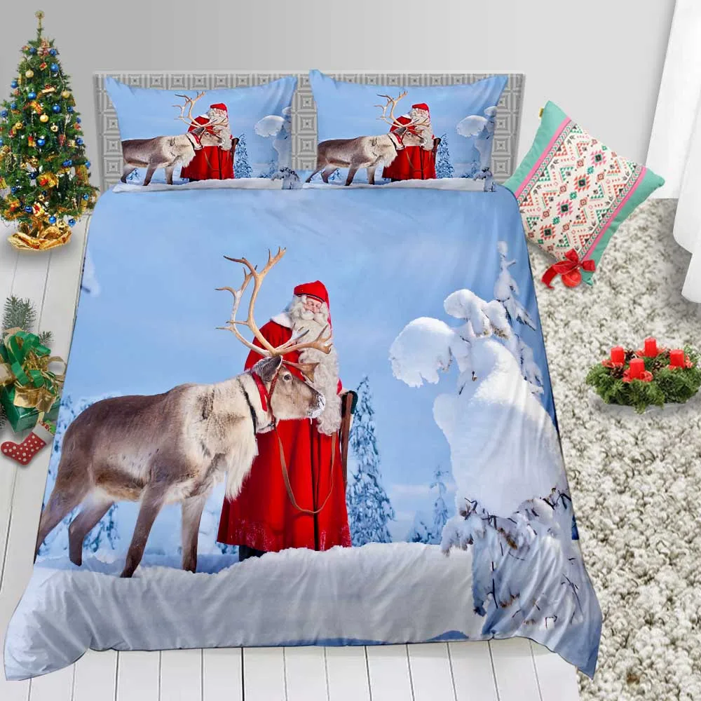 Постельное белье рождественские подарки Комплект постельного белья