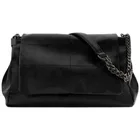 Вместительная женская сумка, новая дорожная сумка-мессенджер на цепочке в черном рок-стиле, сумка-раскладушка, сумки через плечо
